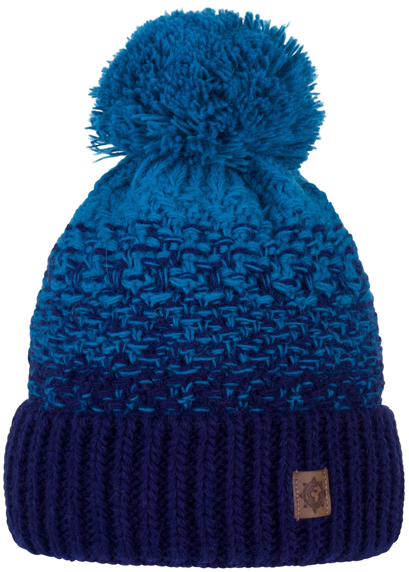 compagno Bommelmütze (1-St) Kindermütze Bommelmütze Wintermütze Beanie Strickmütze Jungen Mädchen