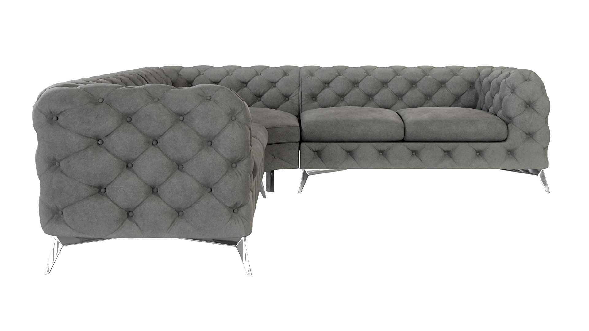 S-Style Möbel Ecksofa Kalina, Chesterfield mit günstig online kaufen