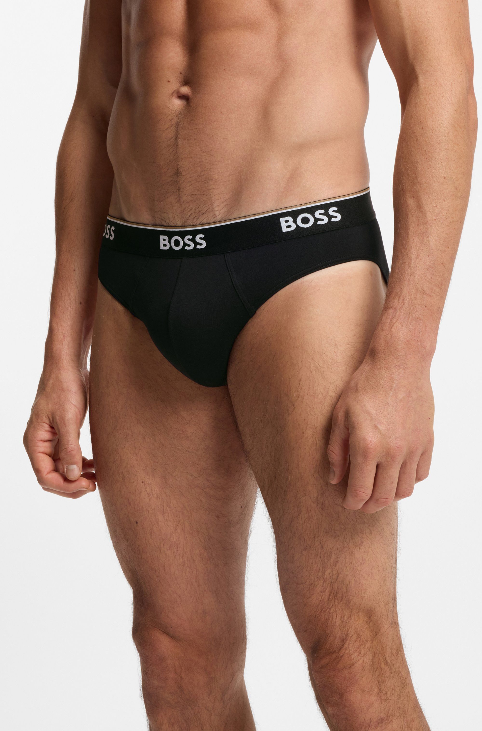 BOSS Slip aus elastischer Baumwolle, mittlere Bundhöhe