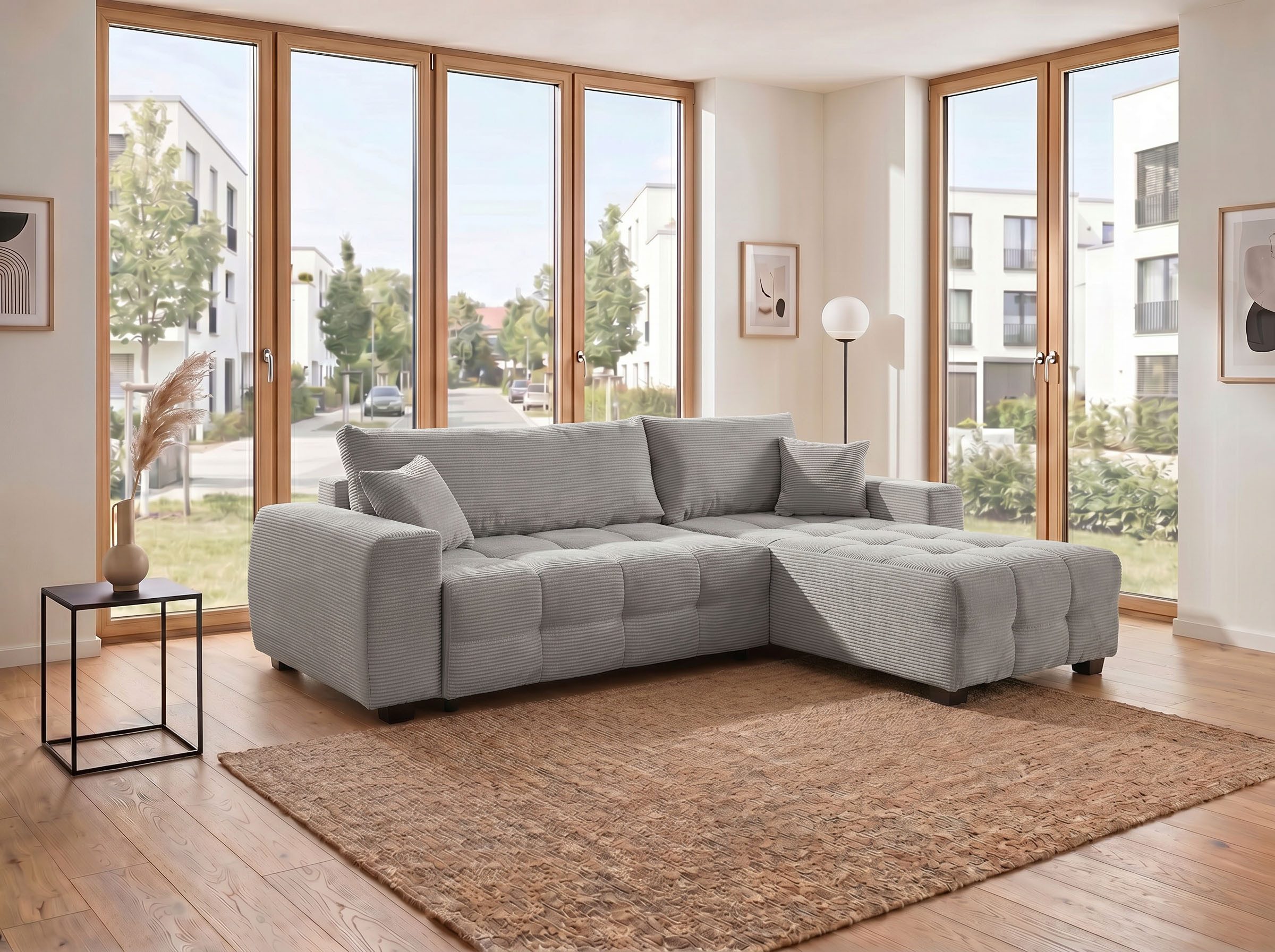 OTTO home Ecksofa Bella Couch L-Form, B: 234 cm - OTTO. Verlässliche Qualität., optional Schlaffunktion & Bettkasten, mit Zierkissen