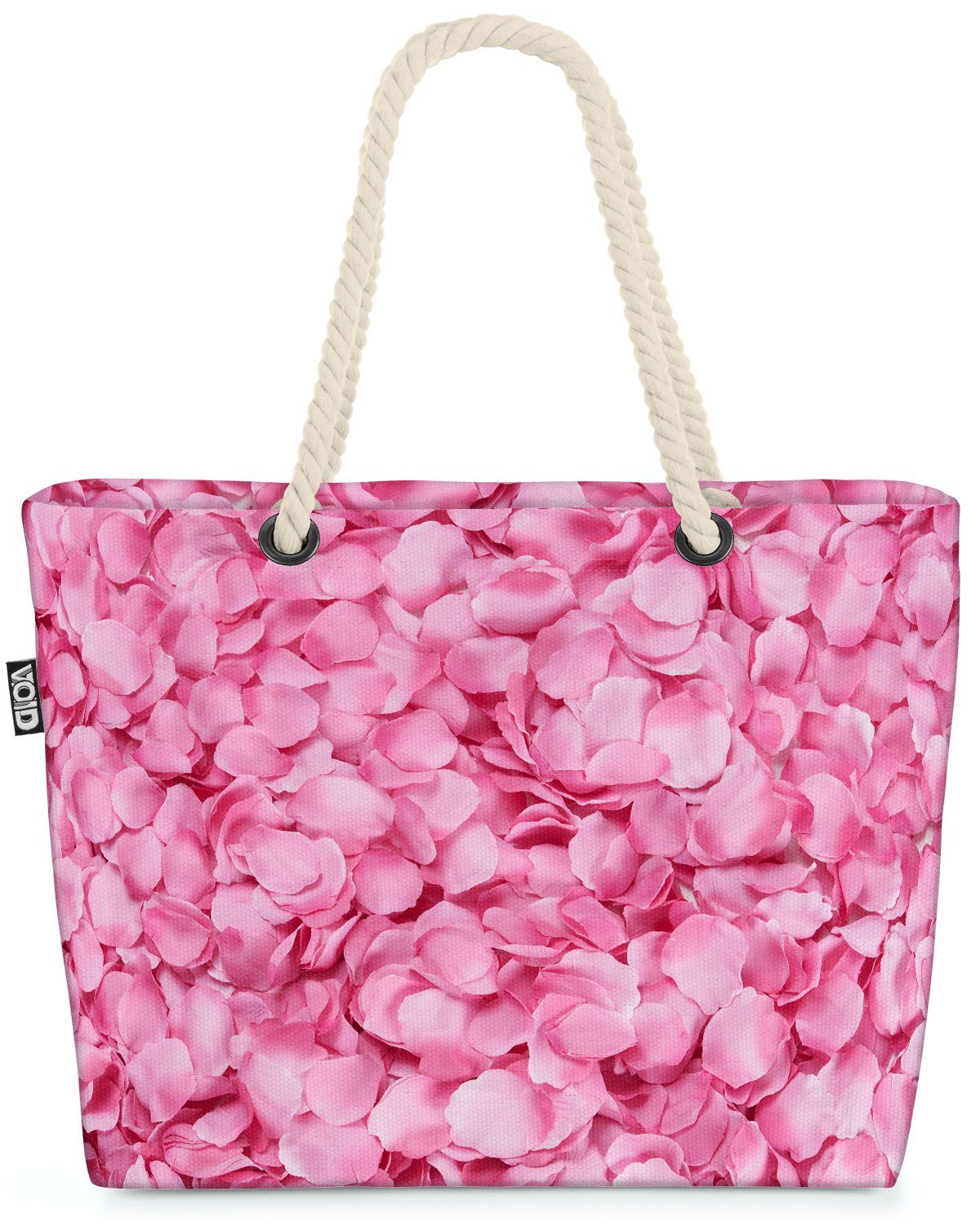 VOID Strandtasche (1-tlg), Rosenblätter Blütenblätter Blumen rosa rosen blumen blüten geblümt bl