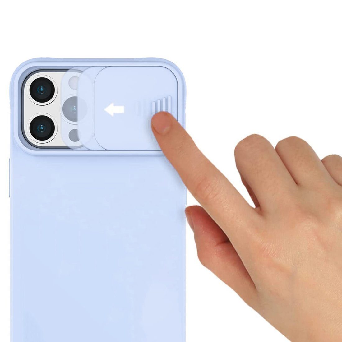 cofi1453 Handyhülle CamShield Silikon Slim kompatibel mit Xiaomi Redmi Note 10S, Cover Schutzhülle