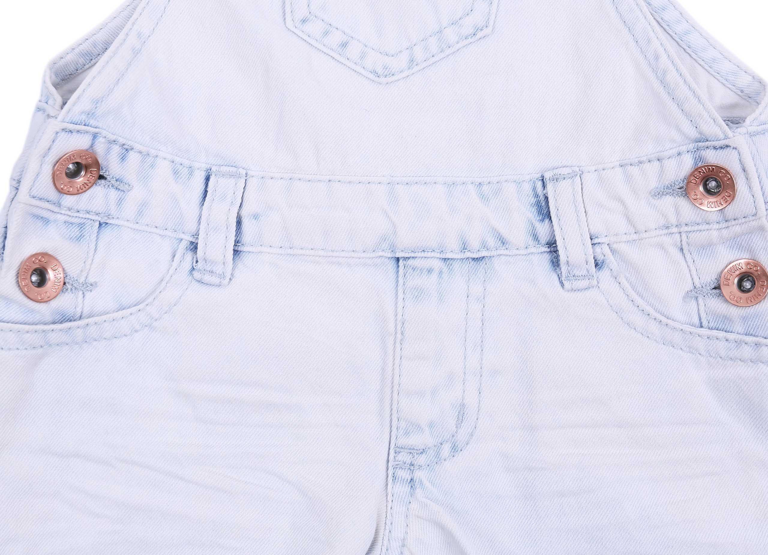 Denim Jeanslatzhose Jasne, jeansowe ogrodniczki DENIM CO. 4-5 Jahre