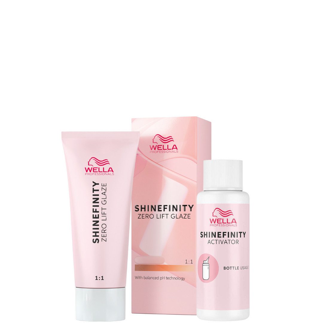 Wella Professionals Haartönung Shinefinity Zero Lift Glaze 60 ml + Bottle Usage Activator 60 ml