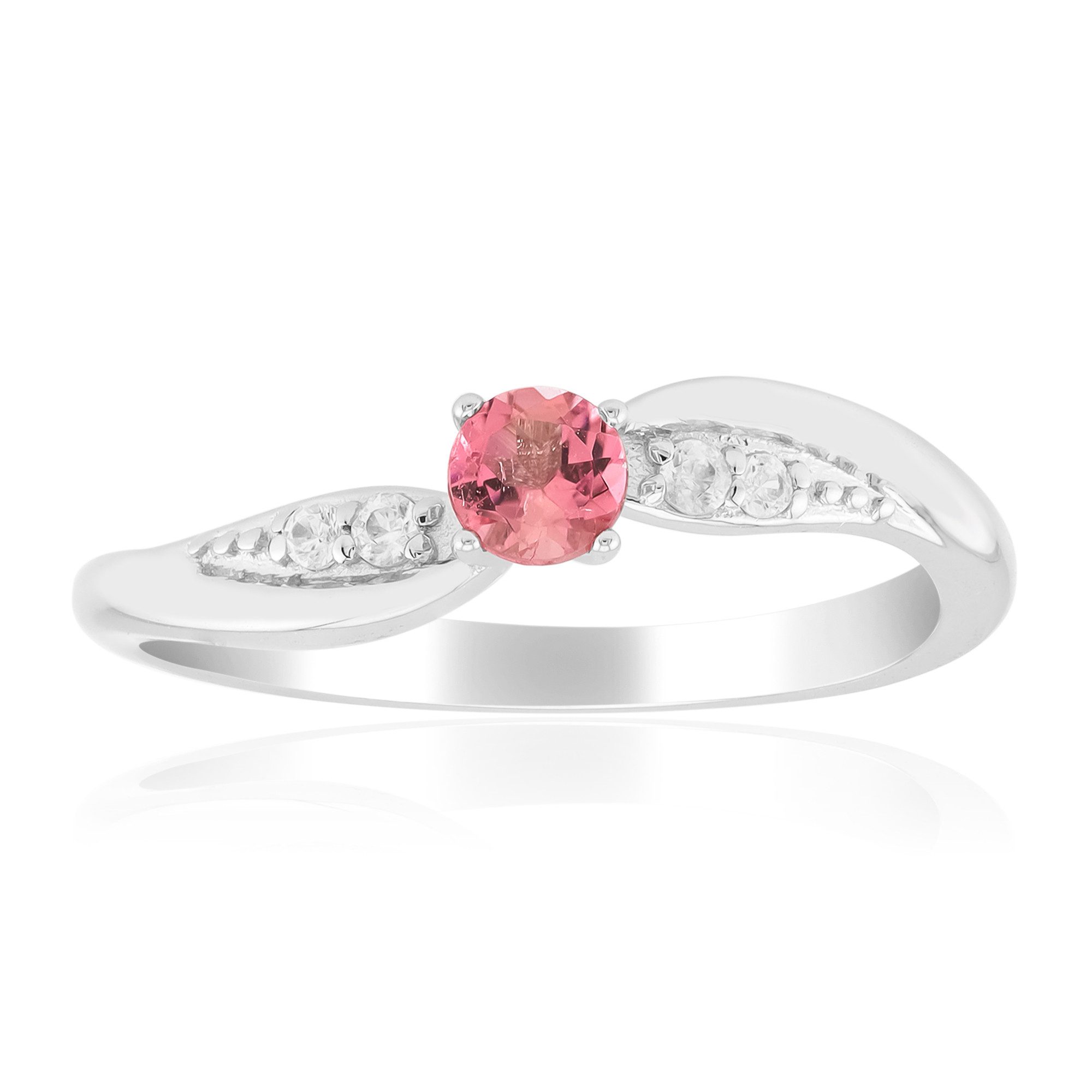 Silberring Cavill Silberring mit 0,17 ct pinkfarbenem Turmalin & Zirkon