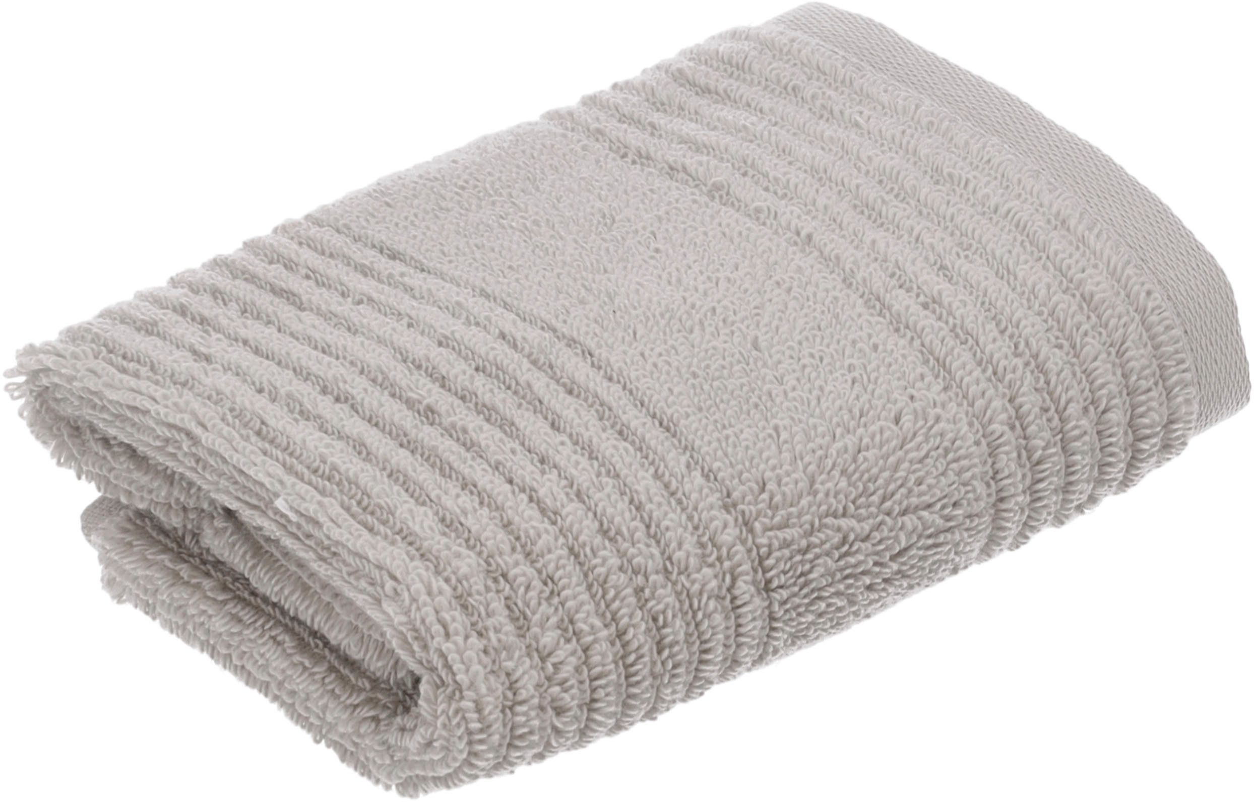 Vossen Waschlappen Tomorrow, (3-St), mit Streifenstruktur