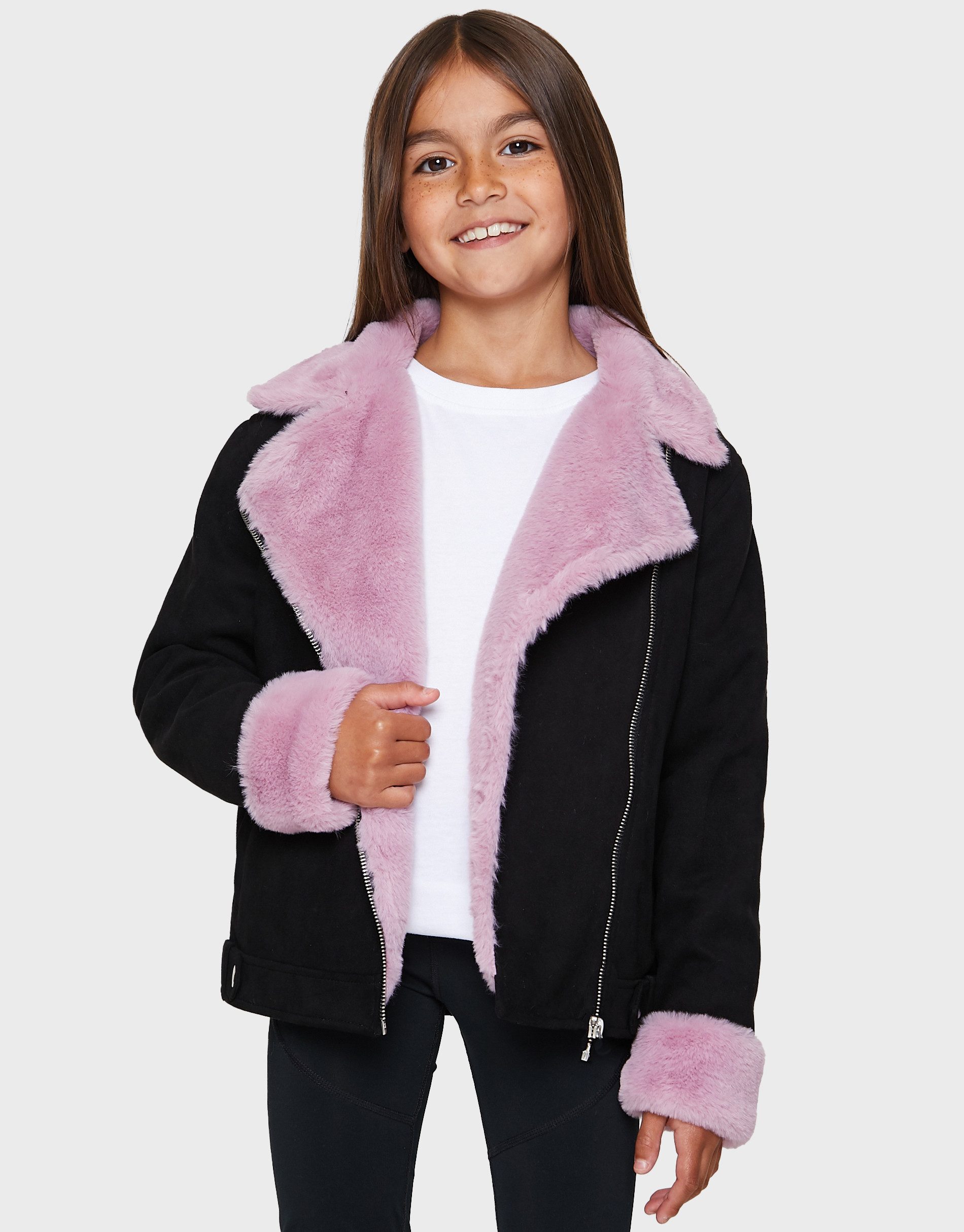 Threadgirls Lederimitatjacke THBTanya (1-St) im kuscheligen