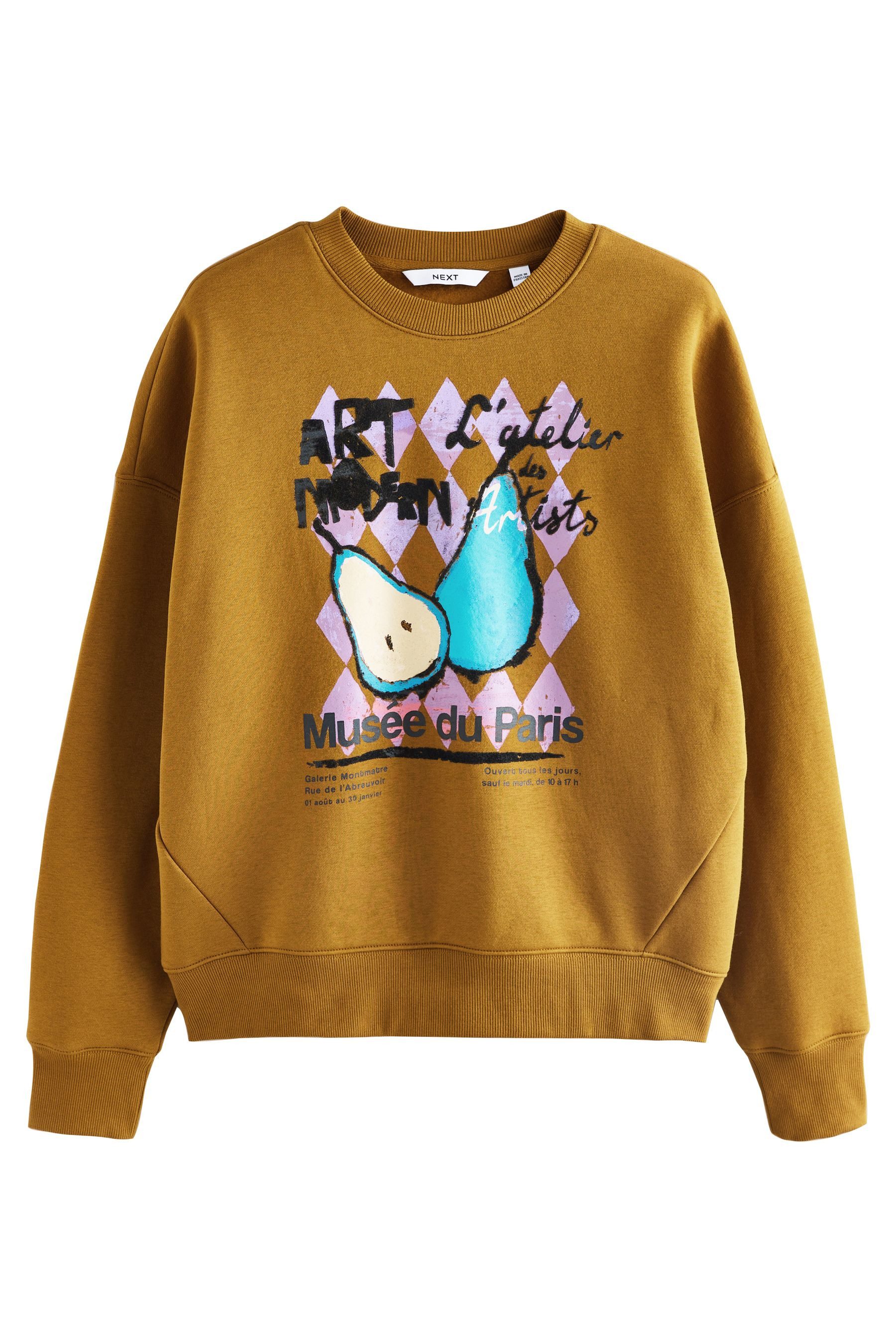 Next Sweater Langarm-Sweatshirt mit Rundhals, Obst-Grafik (1-tlg) günstig online kaufen