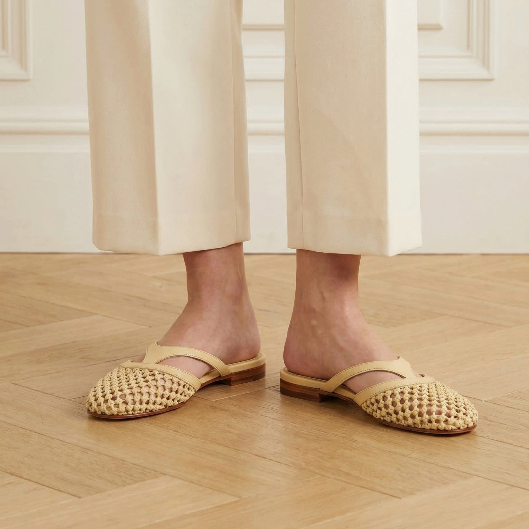 Melvin & Hamilton Alivia 5 Leder-Pantoletten für Damen Pantolette Flache Absätze, Echtes Leder