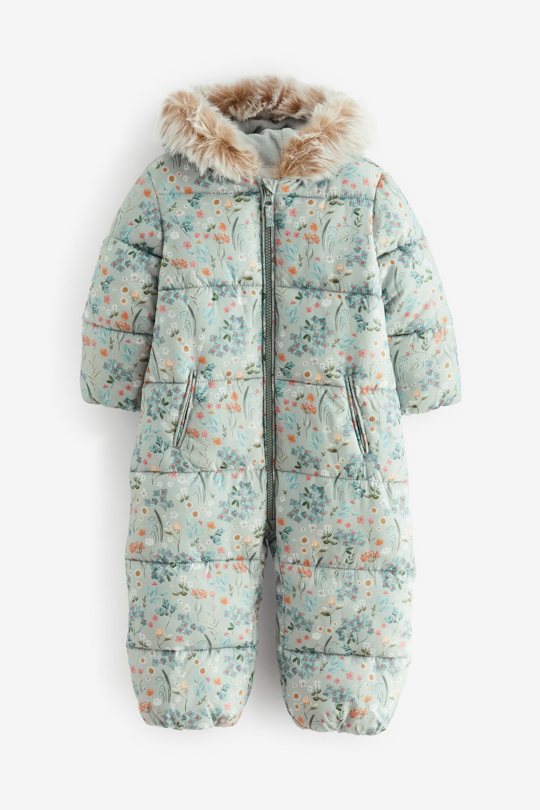 Next Schneeoverall Wasserabweisender Schneeanzug mit floralem Print (1-tlg)