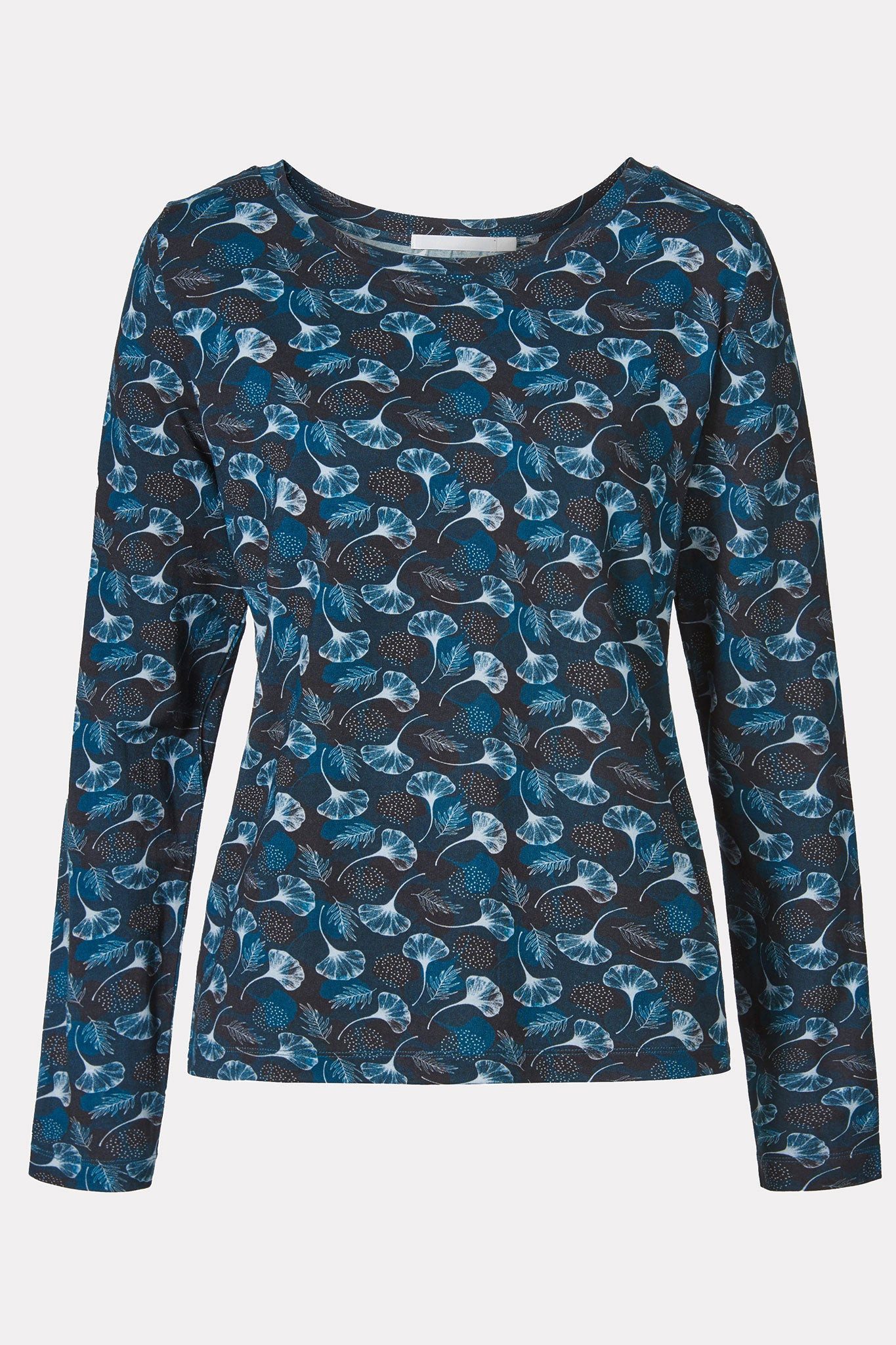 Himalaya Clothing Langarmshirt Damen Oberteil mit floralem Allover-Print - günstig online kaufen