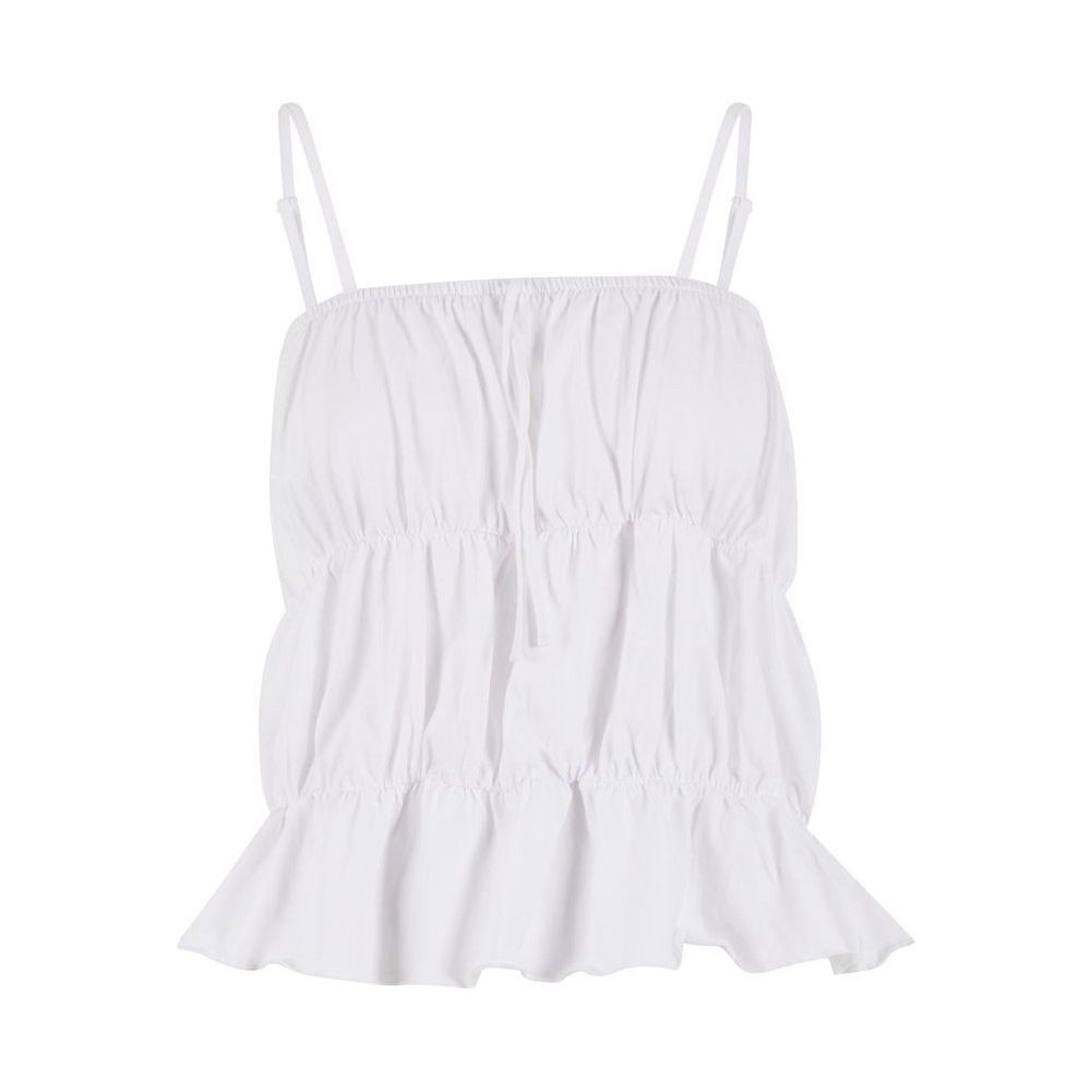 URBAN CLASSICS Shirttop Ladies Tiered Cami Top