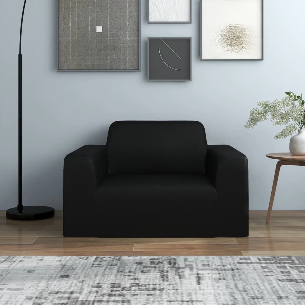furnicato Sofahusse Dehnbare Schwarz 90–140 cm
