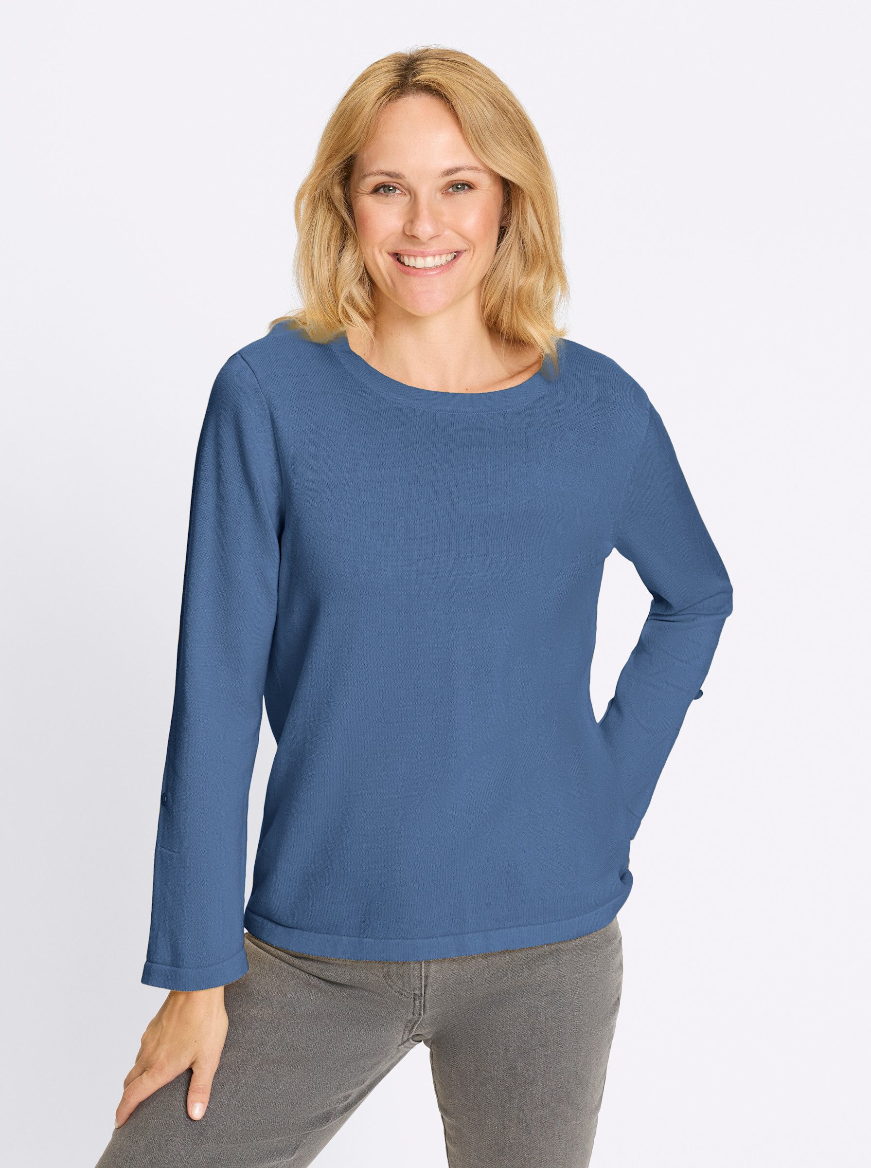 Sieh an! Strickpullover 3/4 Arm-Pullover günstig online kaufen