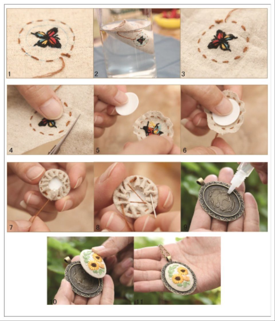 101DIYStudio Kreativset Stickset Weihnachten mit vorgedrucktem Motiv, Stickset Anfänger