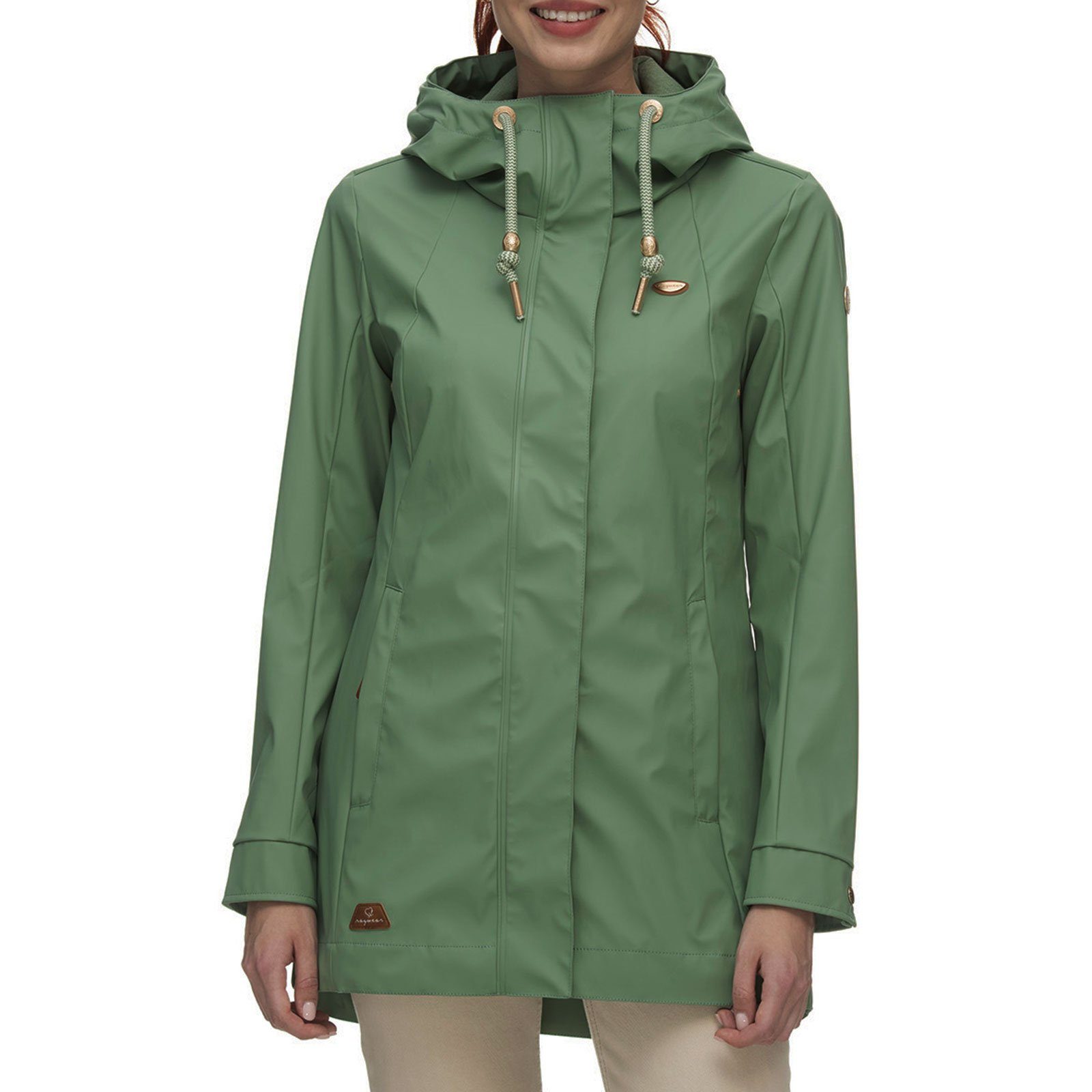 Ragwear Regenjacke Zulla mit Regenwolken-Innenfutter 5036 dusty green