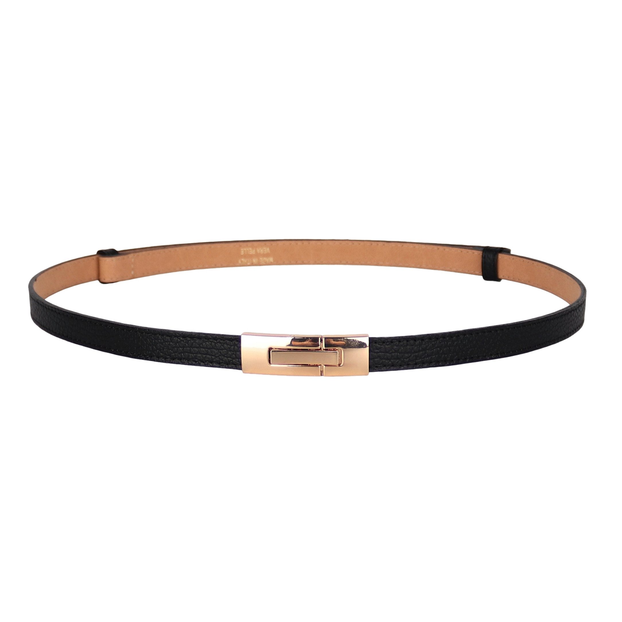 MIRROSI Ledergürtel Damen Gürtel Echtleder, Made in Italy, 18mm breit (Passt fast zu jeder Hosenschlaufe) Einheitsgröße (Geeignet für einen Hüftumfang von ca. 55 bis 100 cm)