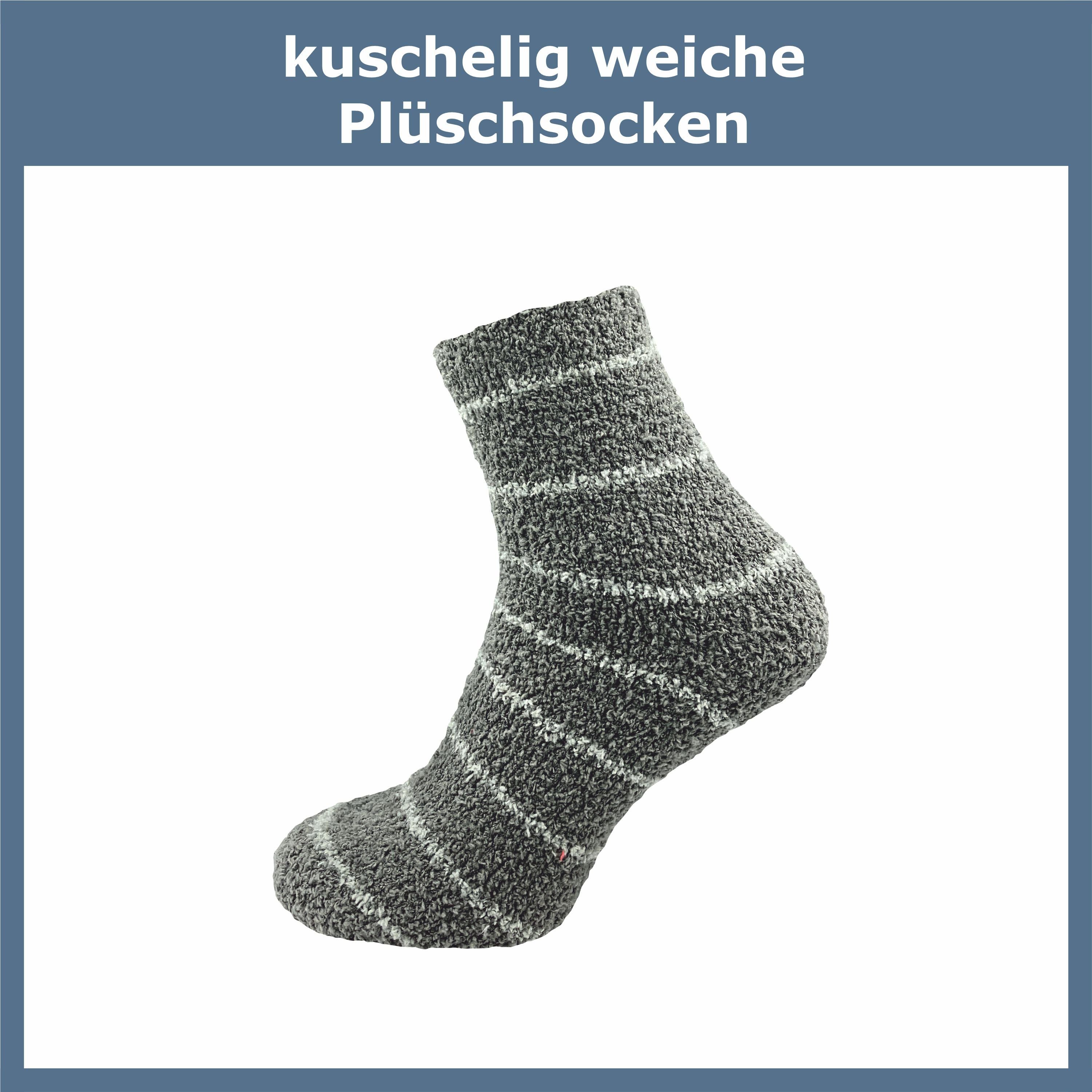 GAWILO Kuschelsocken für Damen für warme Füße an kalten Tagen - extra weich & flauschig (6 Paar) Haussocken aus flauschigem Material für optimalen Tragekomfort