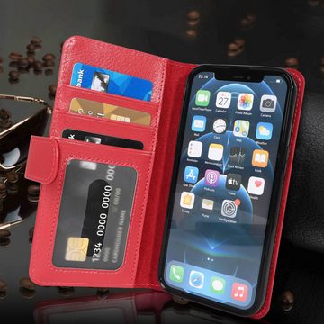 Cadorabo Handyhülle Apple iPhone 13 MINI Apple iPhone 13 MINI, Klappbare Handy Schutzhülle - Hülle - mit Standfunktion und Kartenfach