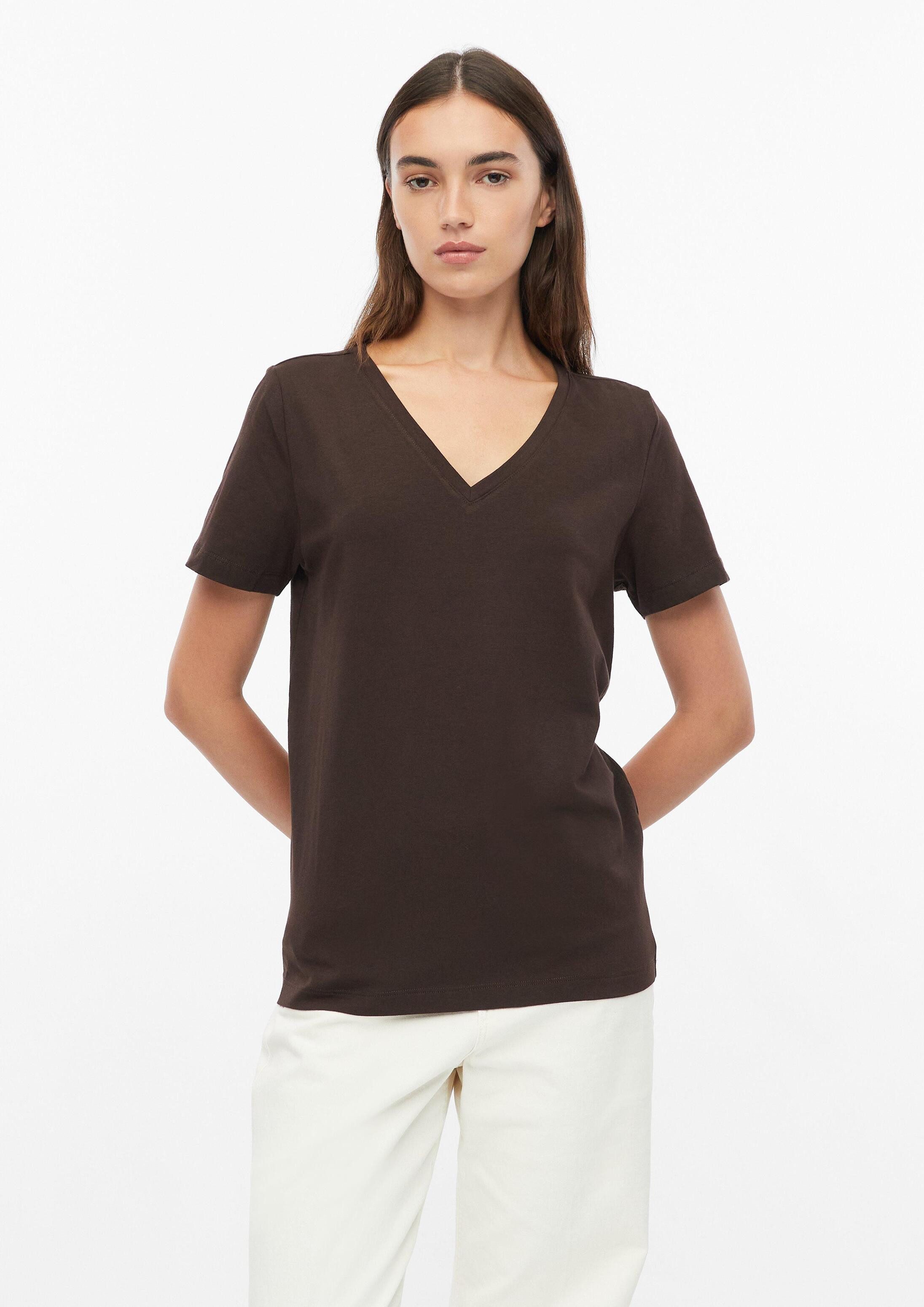 s.Oliver Kurzarmshirt T-Shirt T-Shirt mit V-Ausschnitt