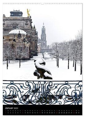 CALVENDO Wandkalender Die wunderschöne Stadt Dresden (Premium, hochwertiger DIN A2 Wandkalender 2023, Kunstdruck in Hochglanz)