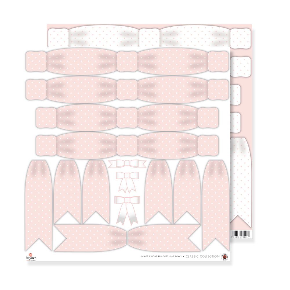 Rayher Zeichenpapier 30,5 x Rosa doppelseitig, 30,5 Scrapbook-Papier Sch cm