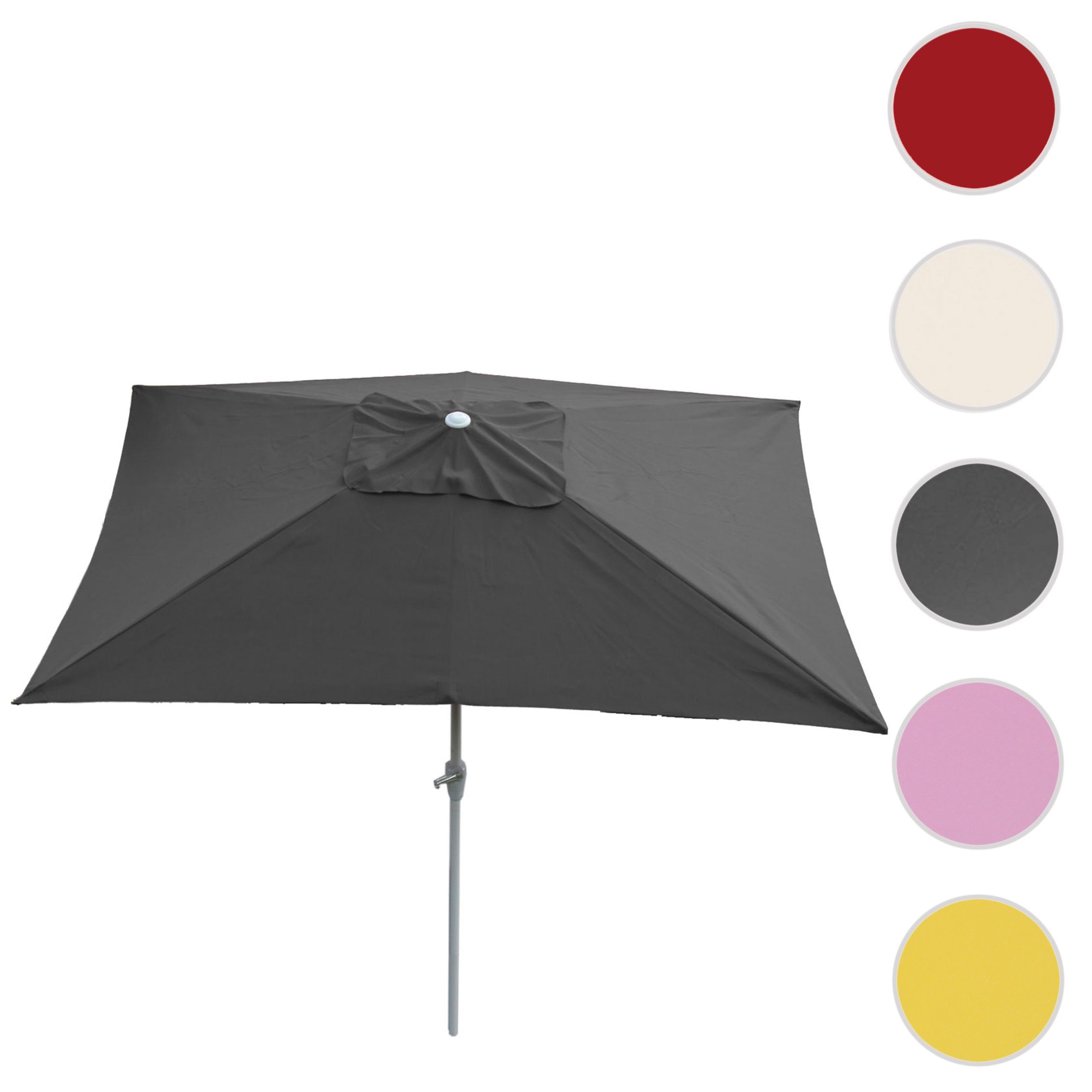 MCW Sonnenschirm Castellammare, Kippbar, Lüftungsschlitz, rechteckig, günstig online kaufen