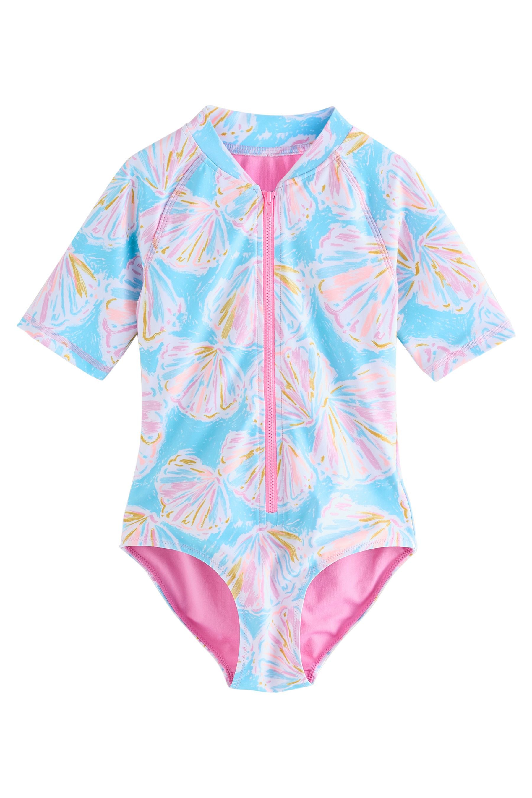 Next Badeanzug Kurzärmeliger Sonnenschutz-Badeanzug (1-St)