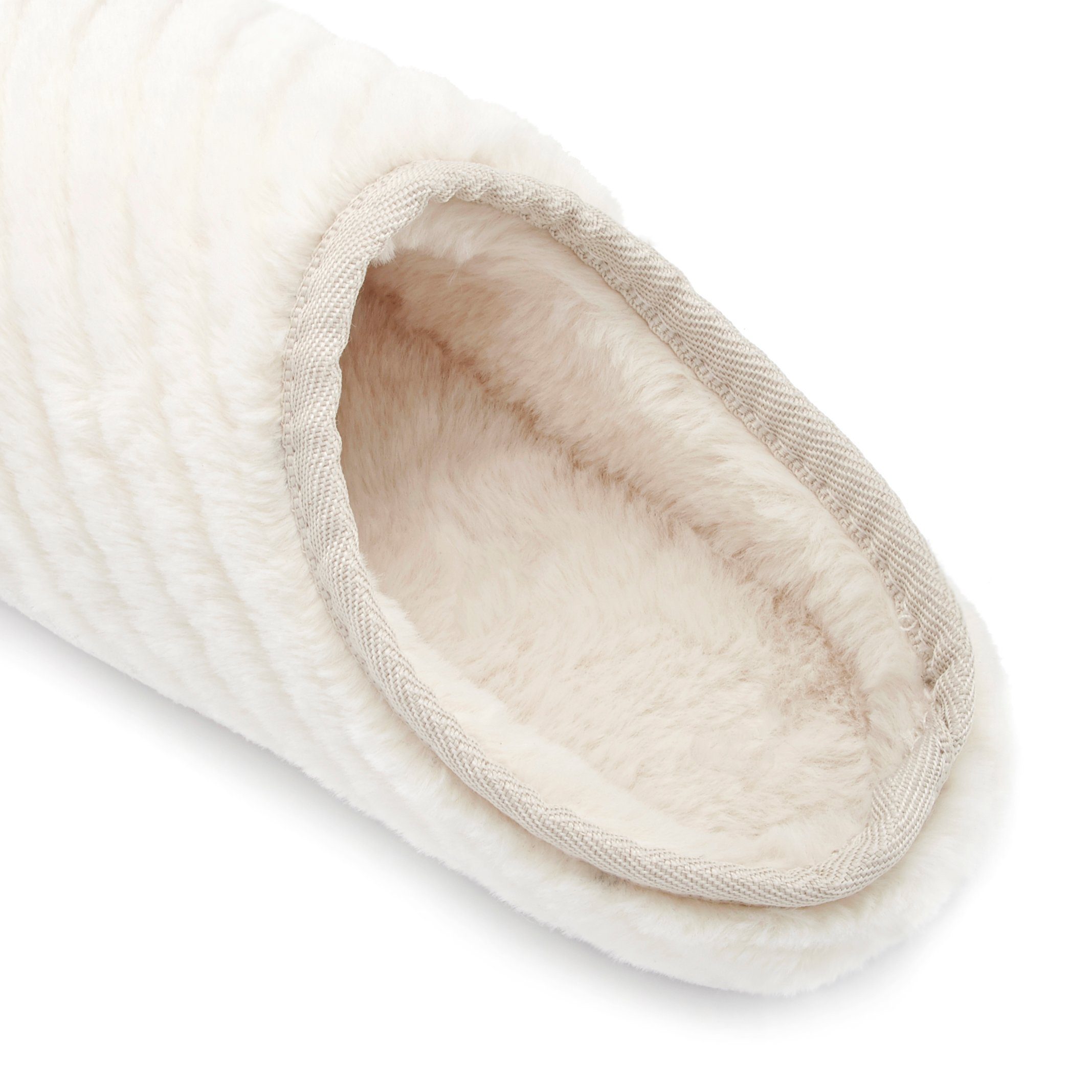 Vivance Dreams by Lascana Pantolette, Pantoffel, Clog, Hausschuh aus weichem Textil VEGAN – Bild 5 von 5