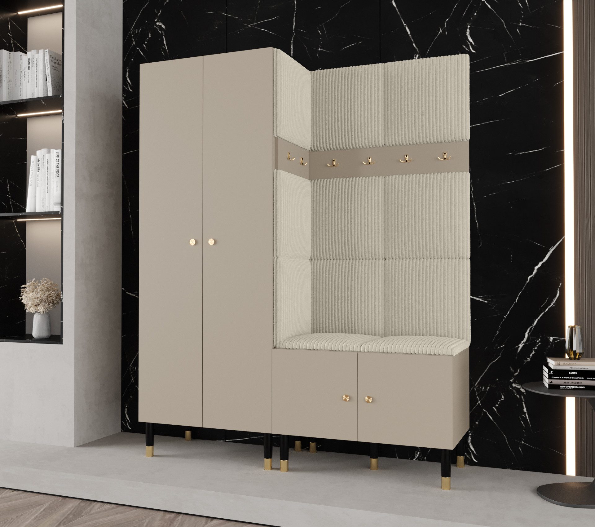 ABIKS MÖBEL Kompaktgarderobe PALERMO Set 2 günstig online kaufen