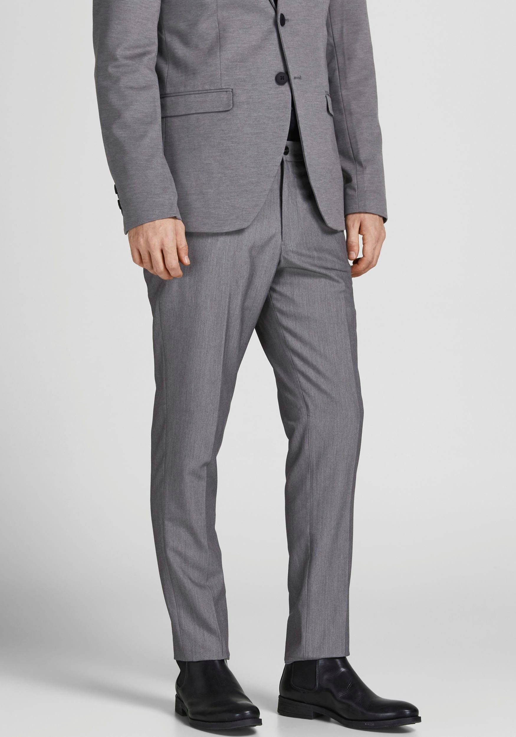 Jack & TROUSER Jones NOOS Light JPRFRANCO Melange Grey Anzughose