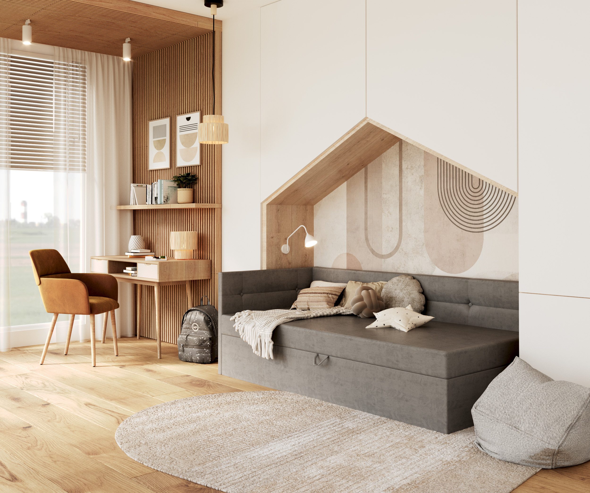 thematys Jugendbett Polsterbett Stauraumbett Springbett 90x200cm ...