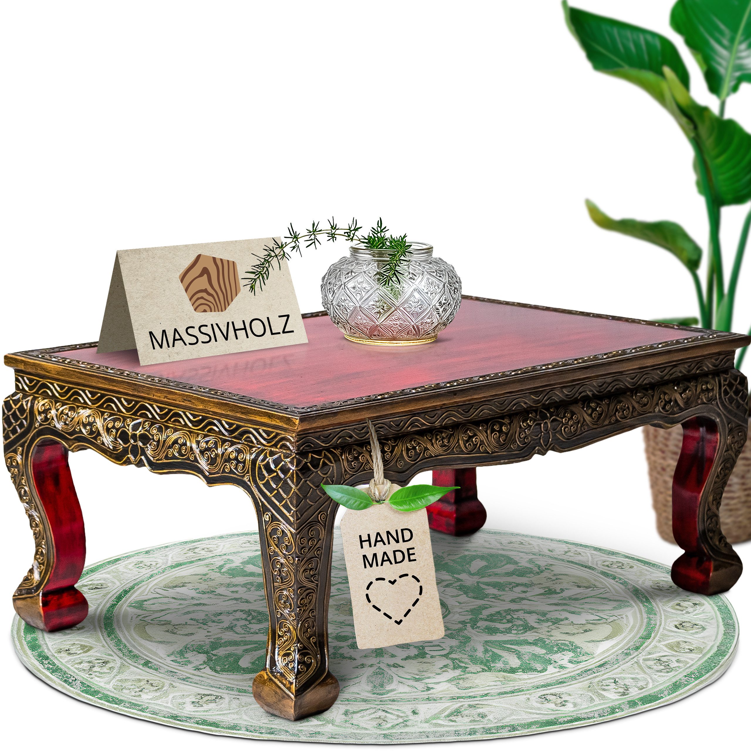 livasia Opiumtisch livasia Opiumtisch mit Goldverzierung, günstig online kaufen