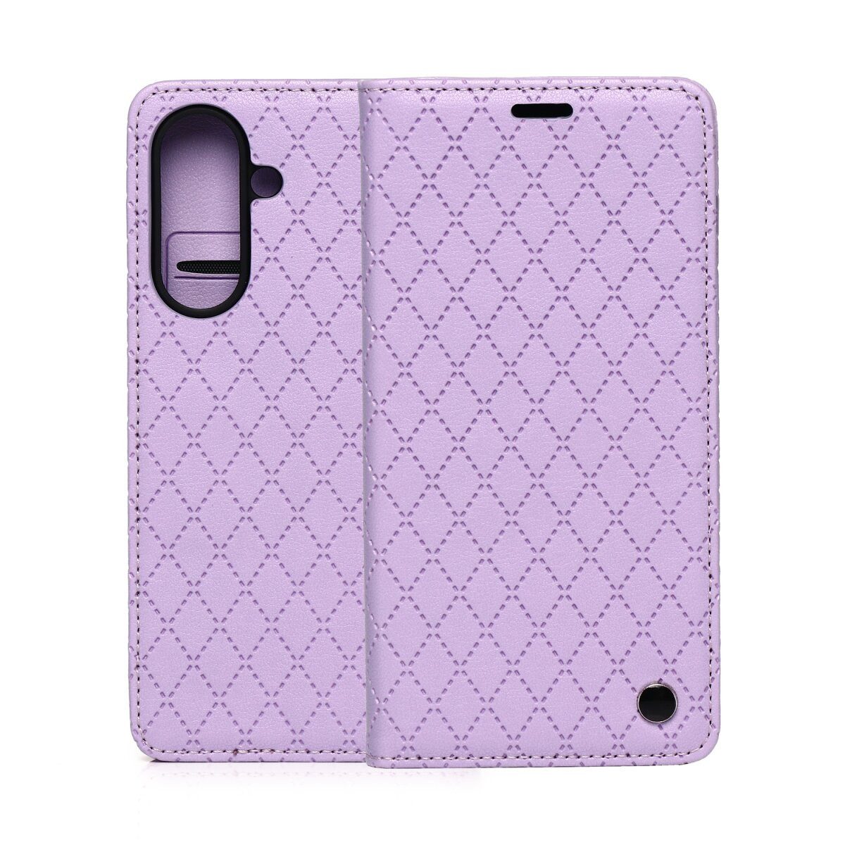 TFO Handyhülle Smart Caro für Redmi A5 Violett Karomuster Wallet 6,88, Kariert mit Kartenfach und Standfunktion