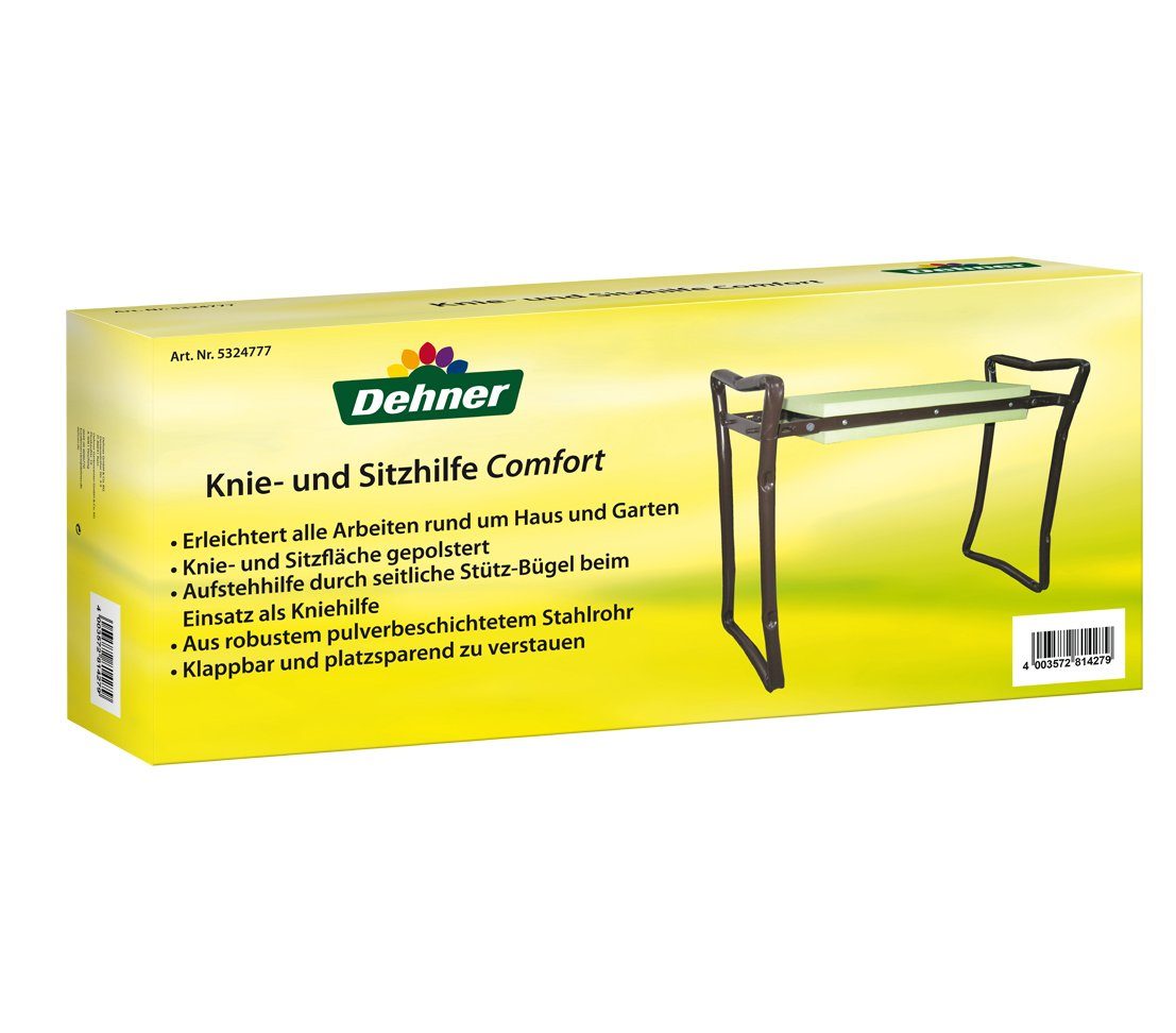 Dehner Kniekissen Knie-/Sitzhilfe f. Gartenarbeit, 62.5 x 13 x 27 cm, Gartenarbeit leicht gemacht, gelenkschonend und komfortabel