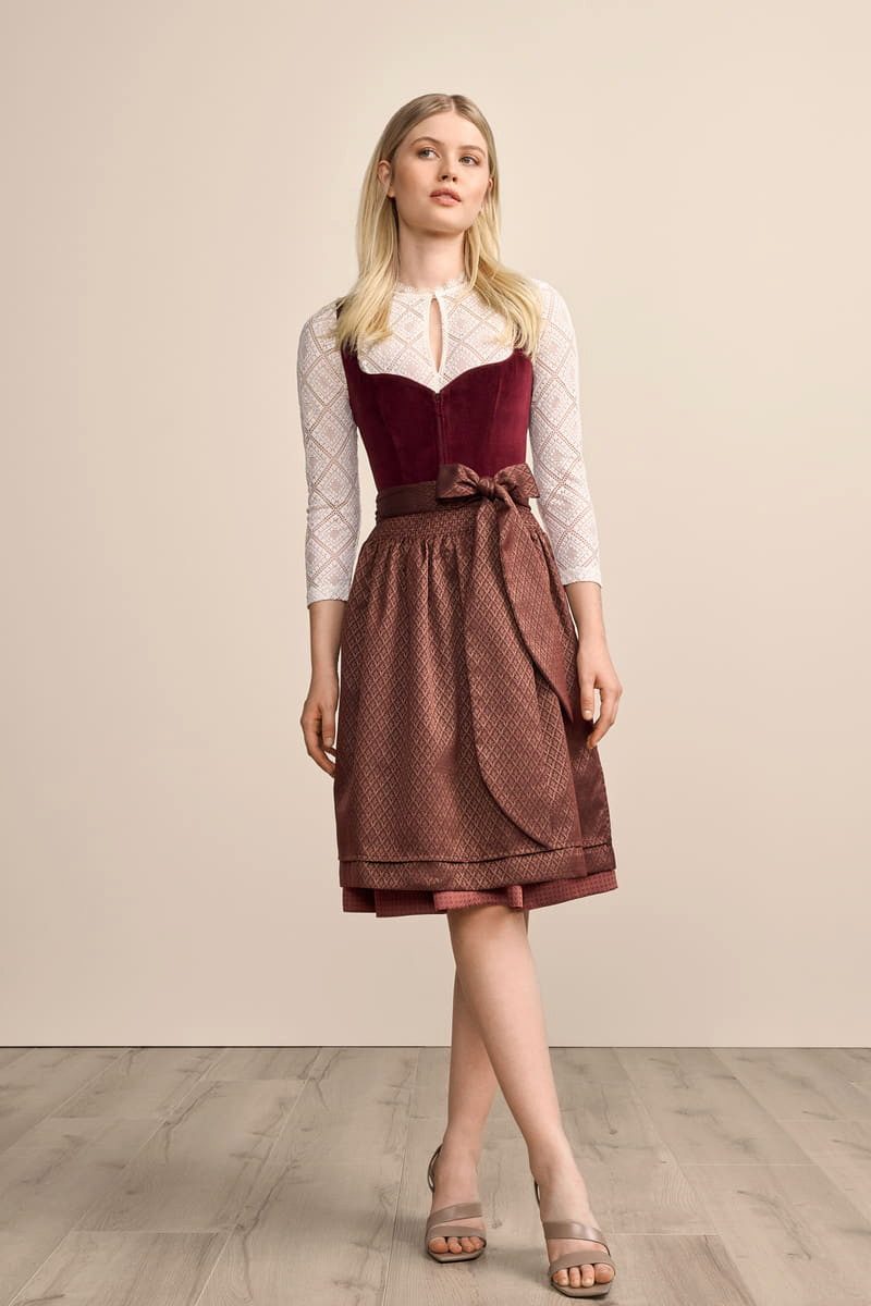 Krüger Madl Дирндль Дирндль Xana (60cm) - bordeaux