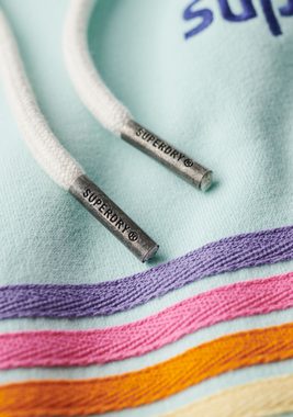 Superdry Kapuzensweatshirt RAINBOW STRIPE LOGO HOODIE