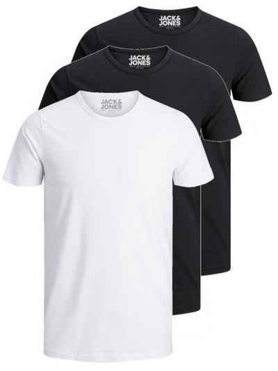 Jack & Jones T-Shirt Basic O-Neck (3-tlg., 3er Pack) etwas länger geschnitten, nicht zu kurz