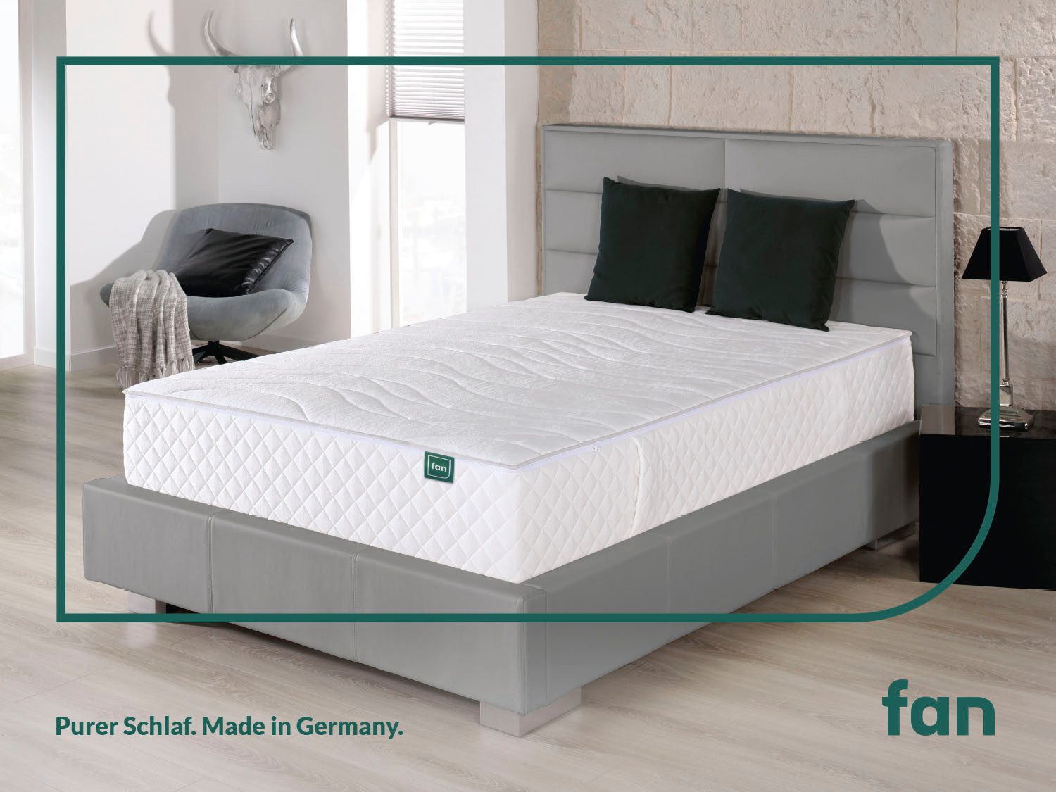 Taschenfederkernmatratze Sleep Spring Pro, Boxspringmatratze m. Thermogelauflage, 90x200 & mehr, fan, 33 cm hoch, (1-tlg), Haus & Garten Test "GUT", getestet in Gr. 90x200, H2