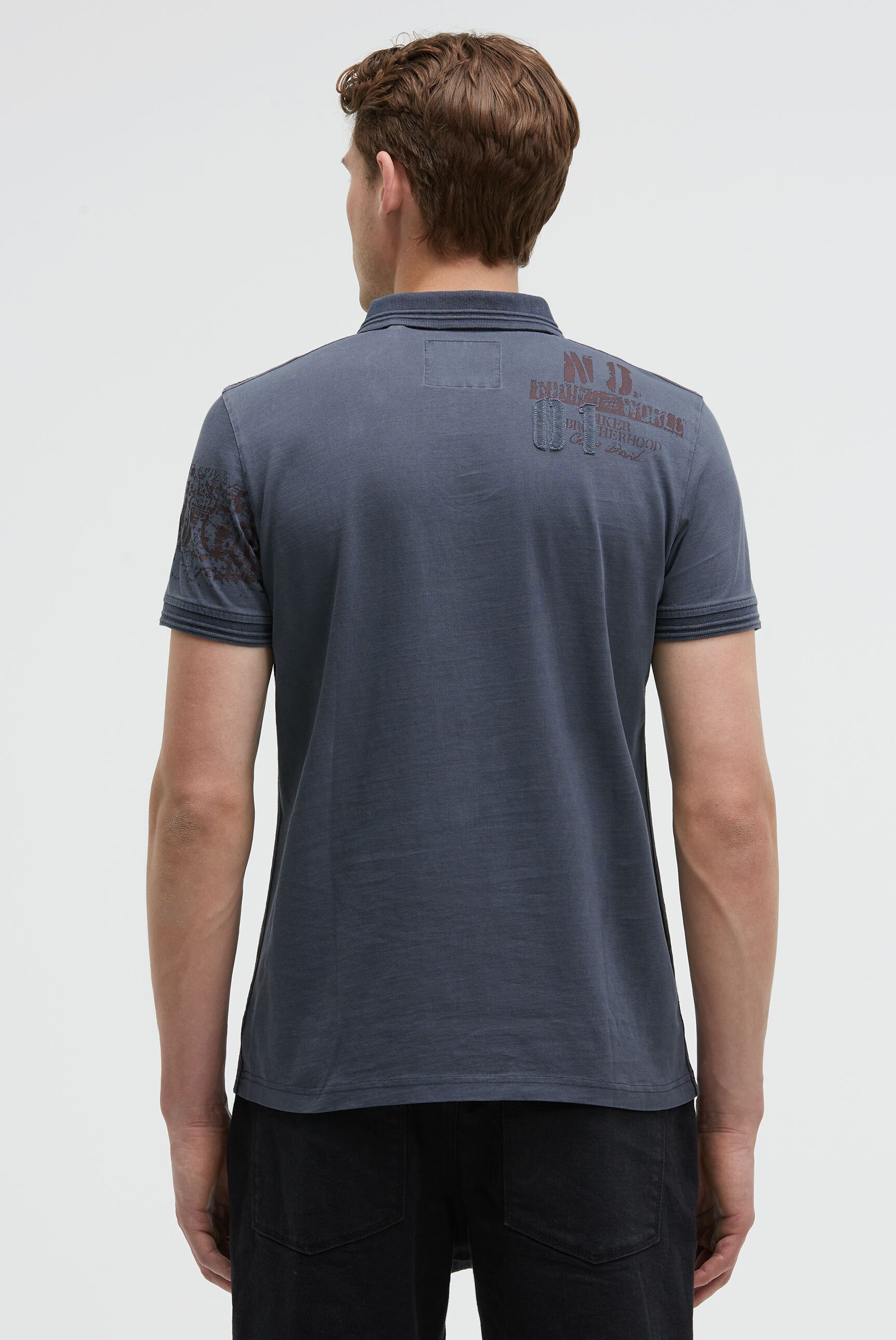 CAMP DAVID Poloshirt mit Kontrastnähten