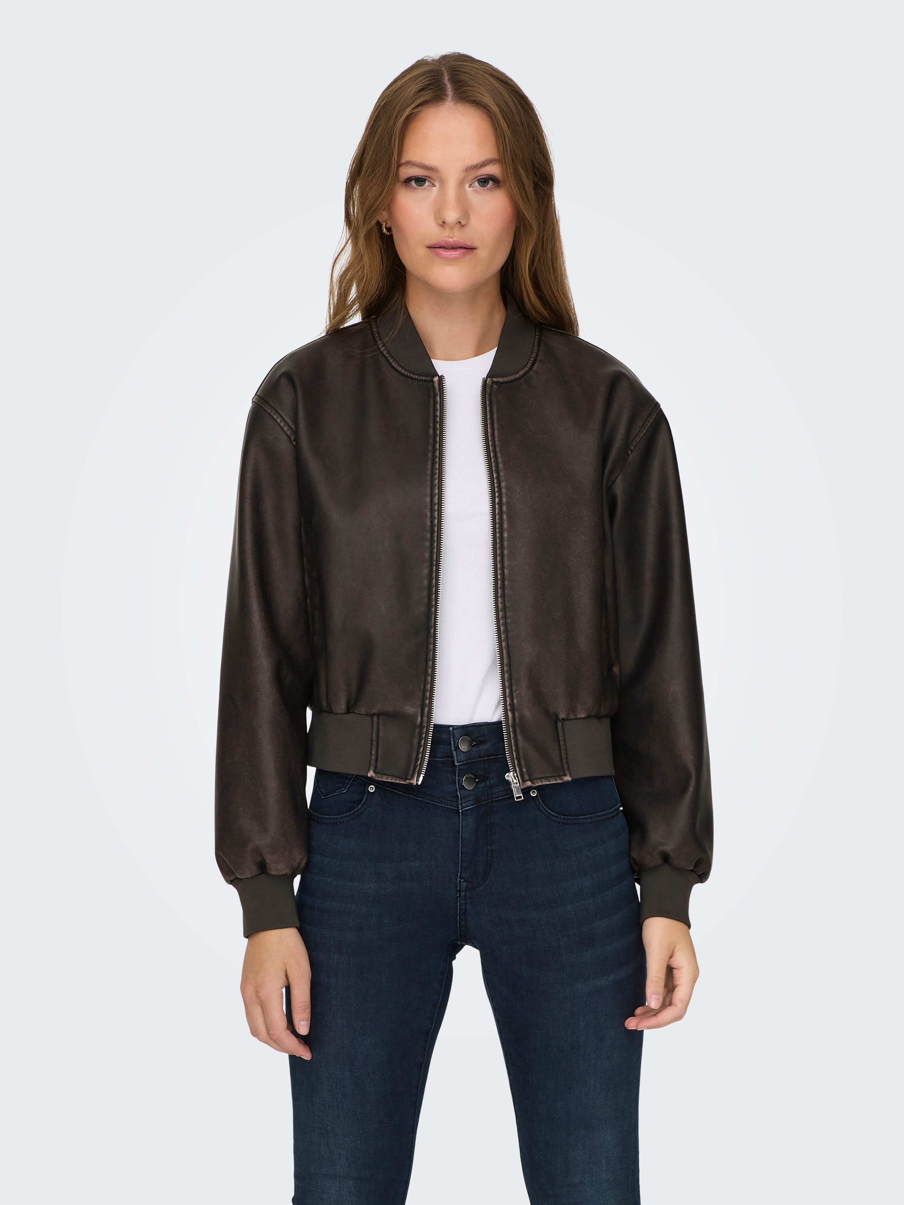 ONLY Lederimitatjacke ONLJANE FAUX LEATHER WASHED günstig online kaufen