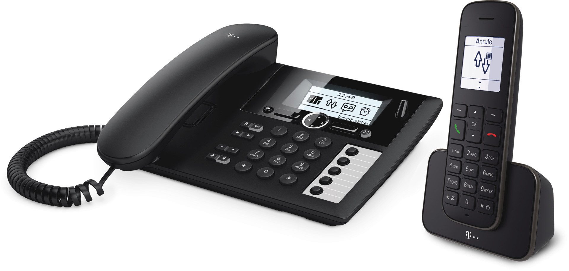 Telekom Telekom Sinus PA 207 plus 1 Kabelgebundenes Telefon (Mobilteile: 1)