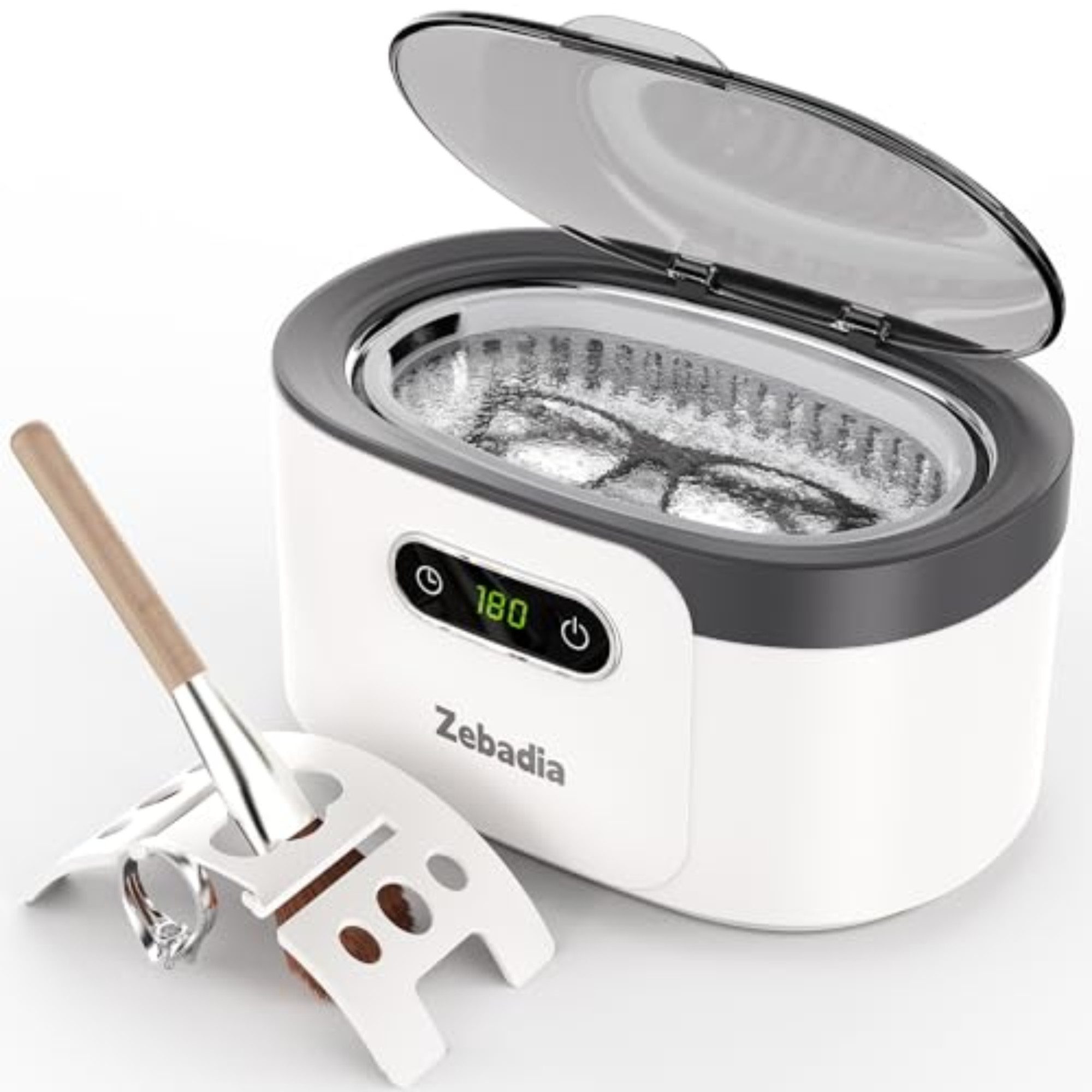 Vivitar Ultraschallreiniger Schmuckreiniger-Ultraschallmaschine für Brillen, Zahnersatz, 5 Reinigungsmodi, einfach zu bedienen und leise, tragbar