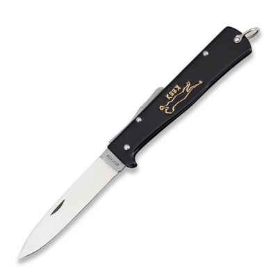 Otter Messer Taschenmesser Mercator-Messer K55K Katze schwarz, Klinge Carbonstahl, Backlock