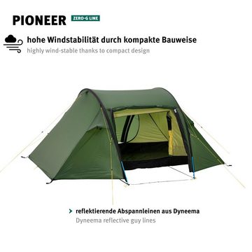 Wechsel Tunnelzelt Trekkingzelt Pioneer 2 Personen Tunnel, Camping Fahrrad Biwak Zelt 2,1kg