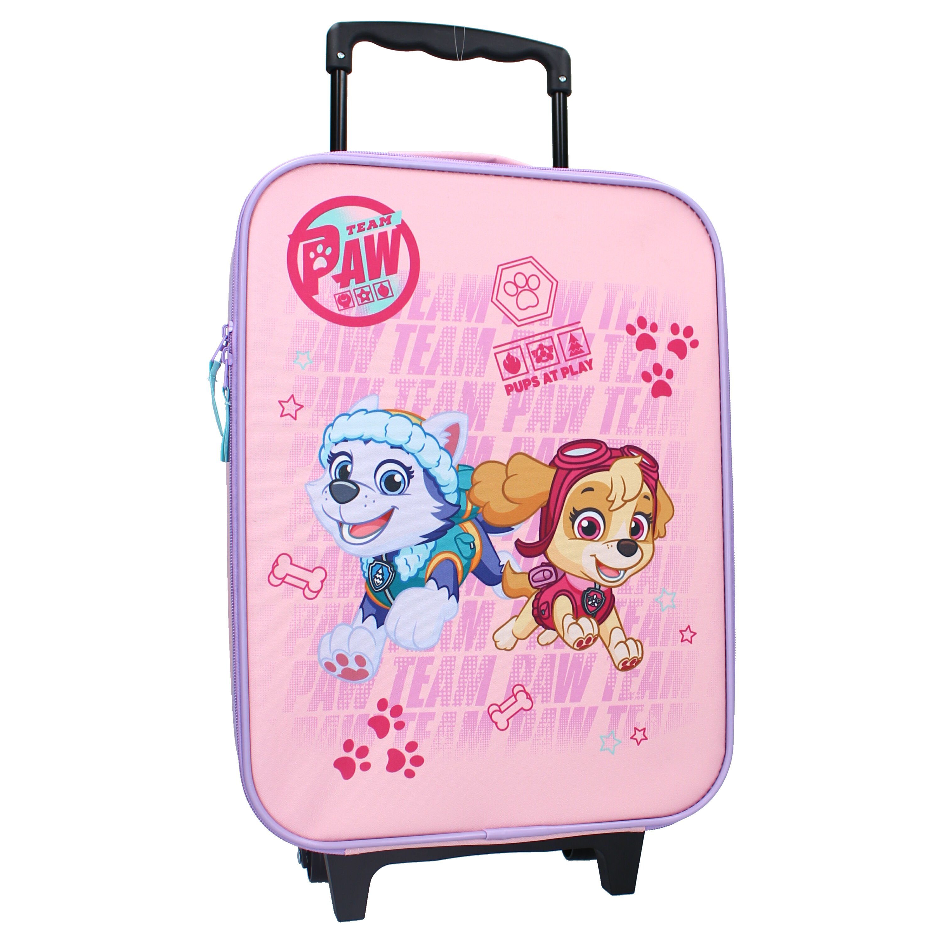 PAW PATROL Kinderkoffer Trolley Kindertrolley Pink PawPatrol, 12 L