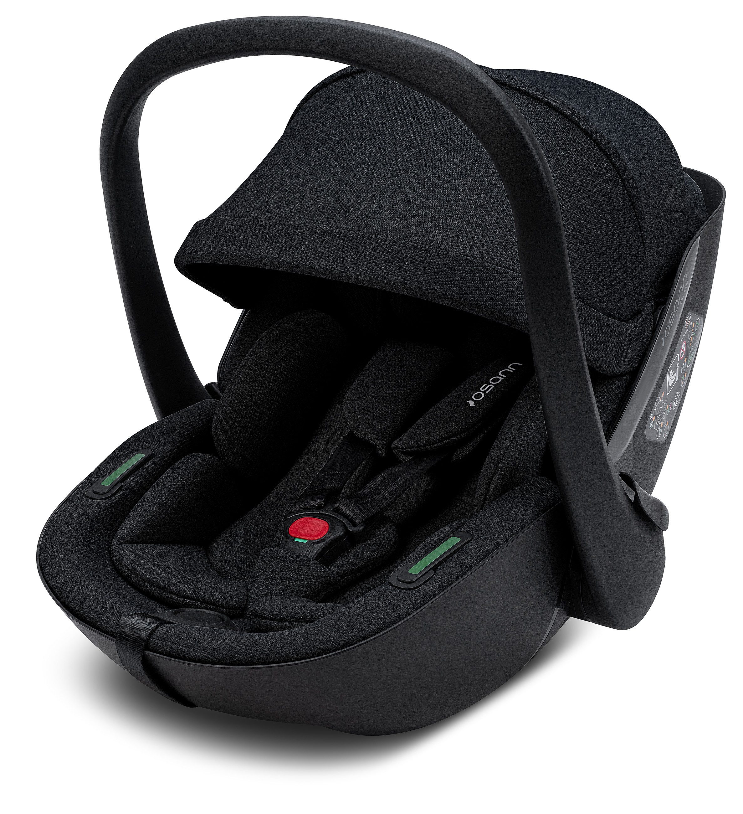 Osann Babyschale Cuddle, ab: Geburt, ab: 40 cm, bis: 87 cm, Montage mit 3-Punkt-Gurt, i-Size Norm