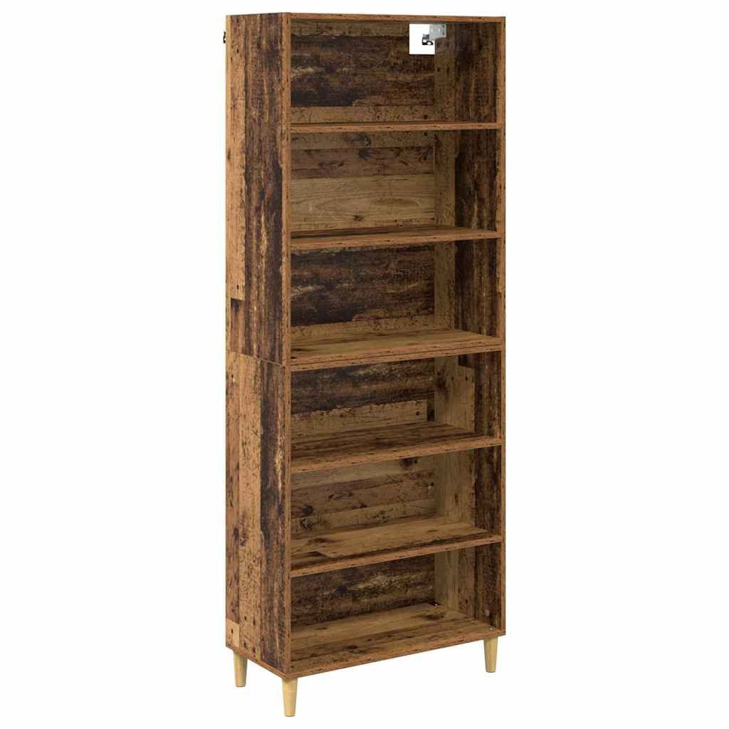 vidaXL Highboard Highboard Altholz 69,5 x 32,5 x 180 cm Holzwerkstoff (1 St)
