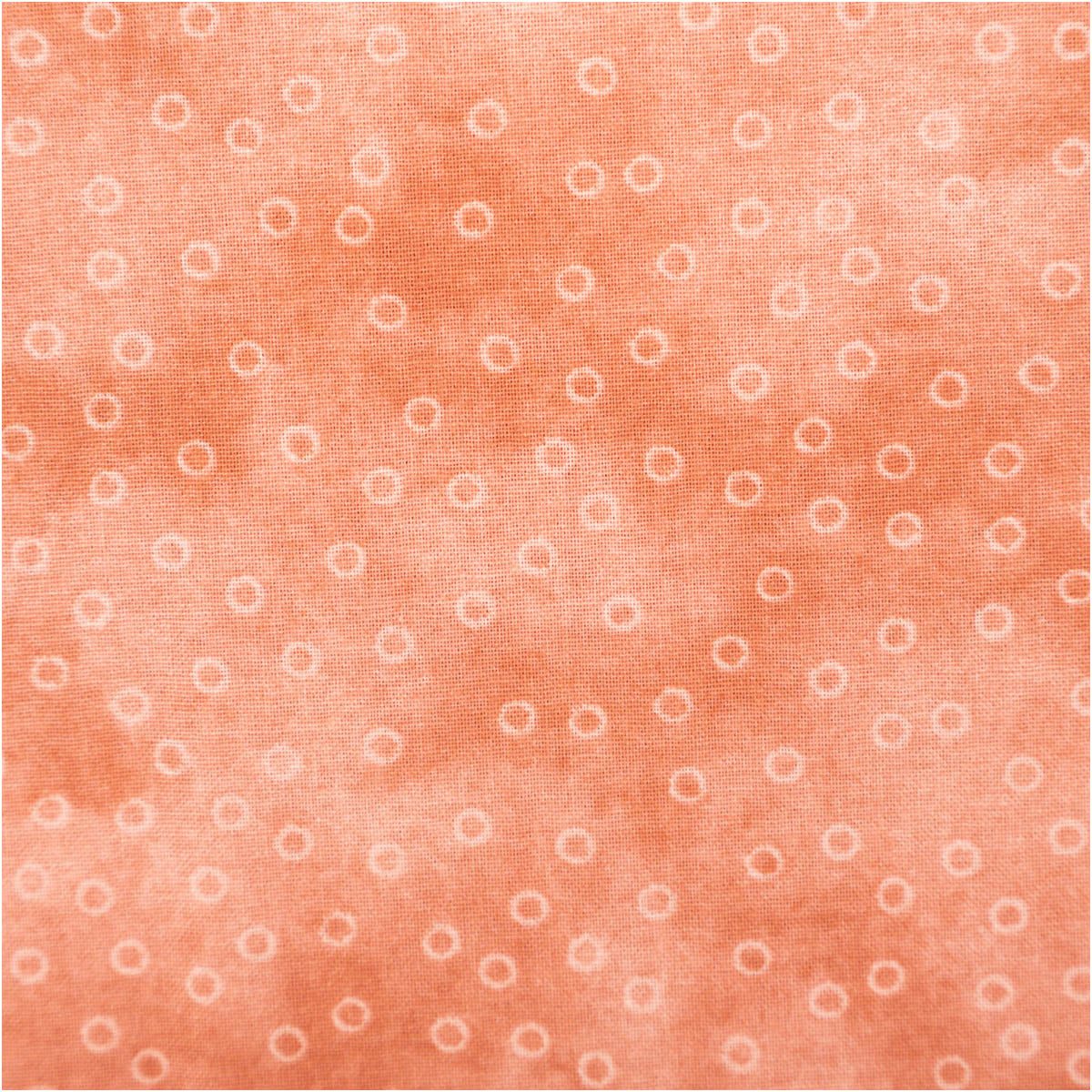 SCHÖNER LEBEN. Stoff Baumwollstoff Meterware Popeline Stoff Kreise Serie Altrosa 140cm, allergikergeeignet,atmungsaktiv,pflegeleicht