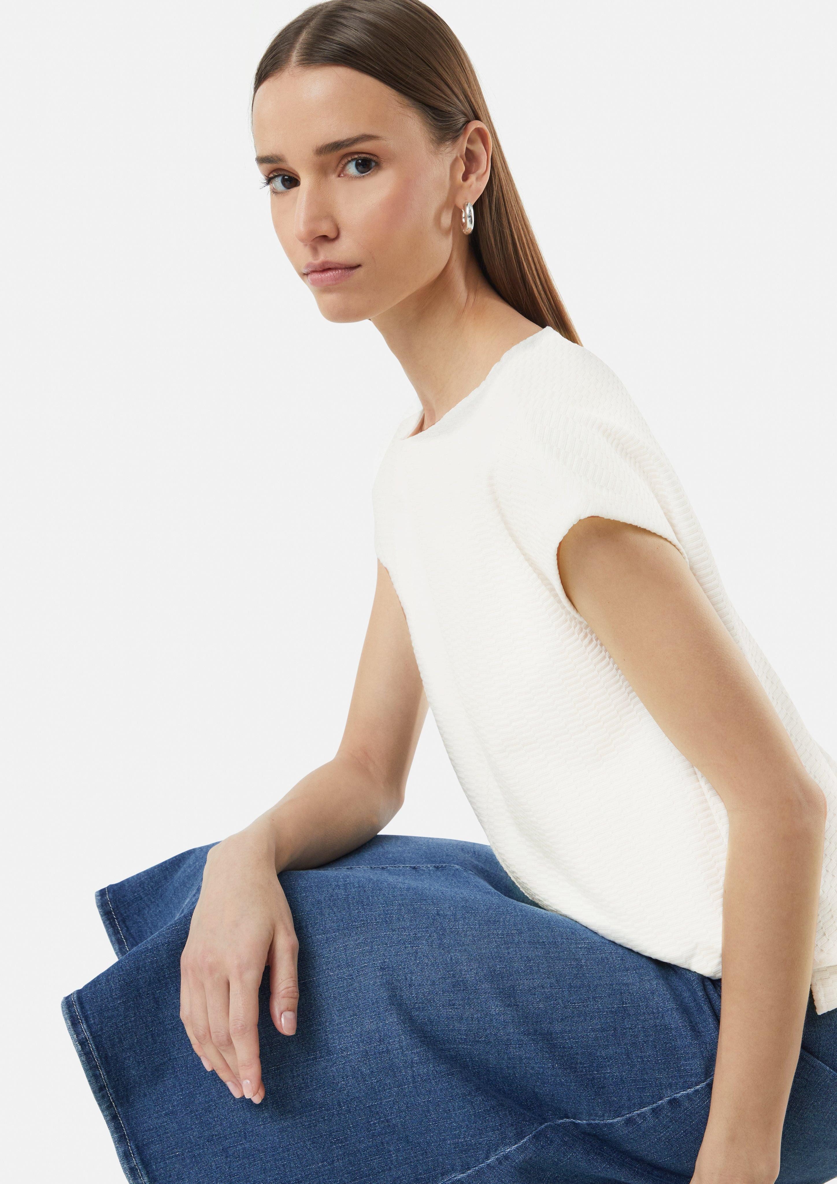 comma casual identity Kurzarmshirt T-Shirt mit günstig online kaufen